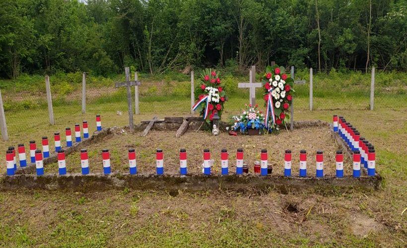 Komemoracija na masovnoj grobnici u Garevcu, na Majdanu, 26. svibnja 2022.